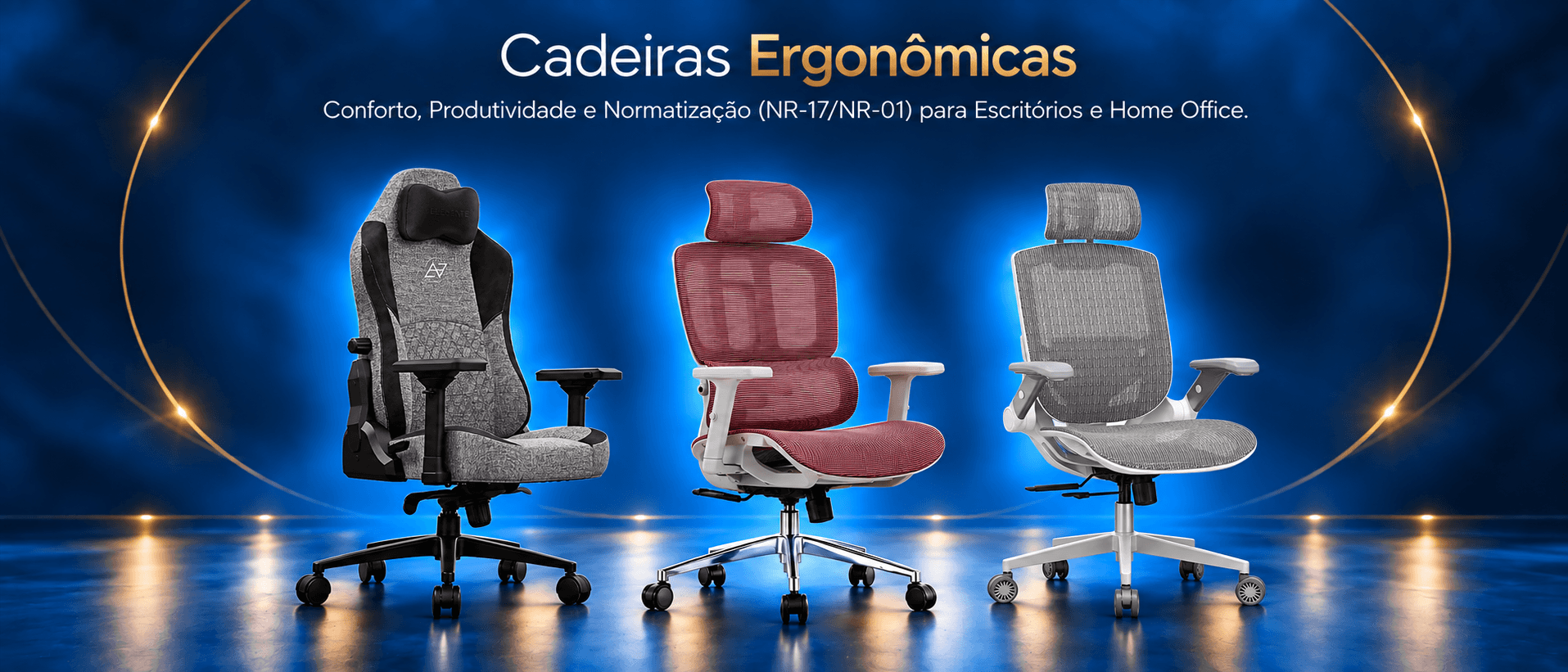 Cadeira Ergonômica Premium — conforto, postura e produtividade para o seu dia a dia